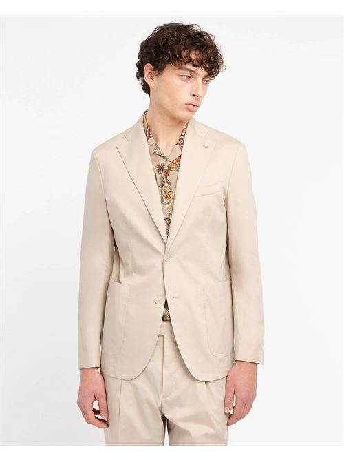 Abito slim twill misto cotone stretch beige MANUEL RITZ | A3728263123/23